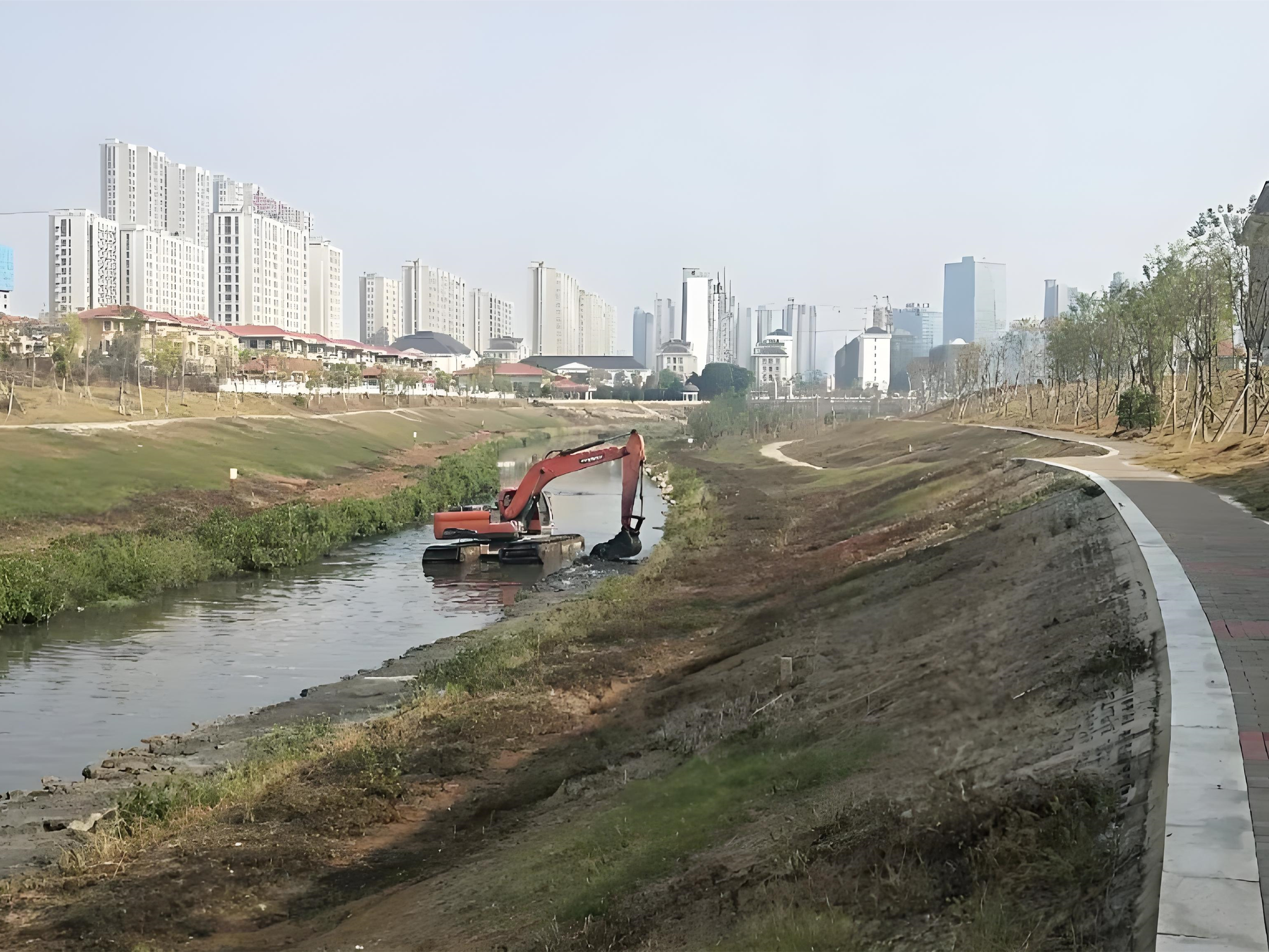 上海青浦區(qū)挖機清淤施工隊-沼澤地清淤后如何防止再次淤積？